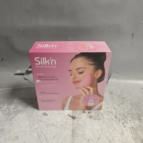 BOXED SILK'N SILICONE FACIAL CLEANSING BRUSH