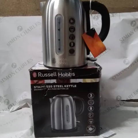 BOXED RUSSELL HOBBS STAINLESS STEEL KETTLE 