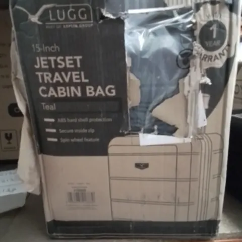 BOXED LUGG 15INCH JETSET TRAVEL CABIN BAG GREEN