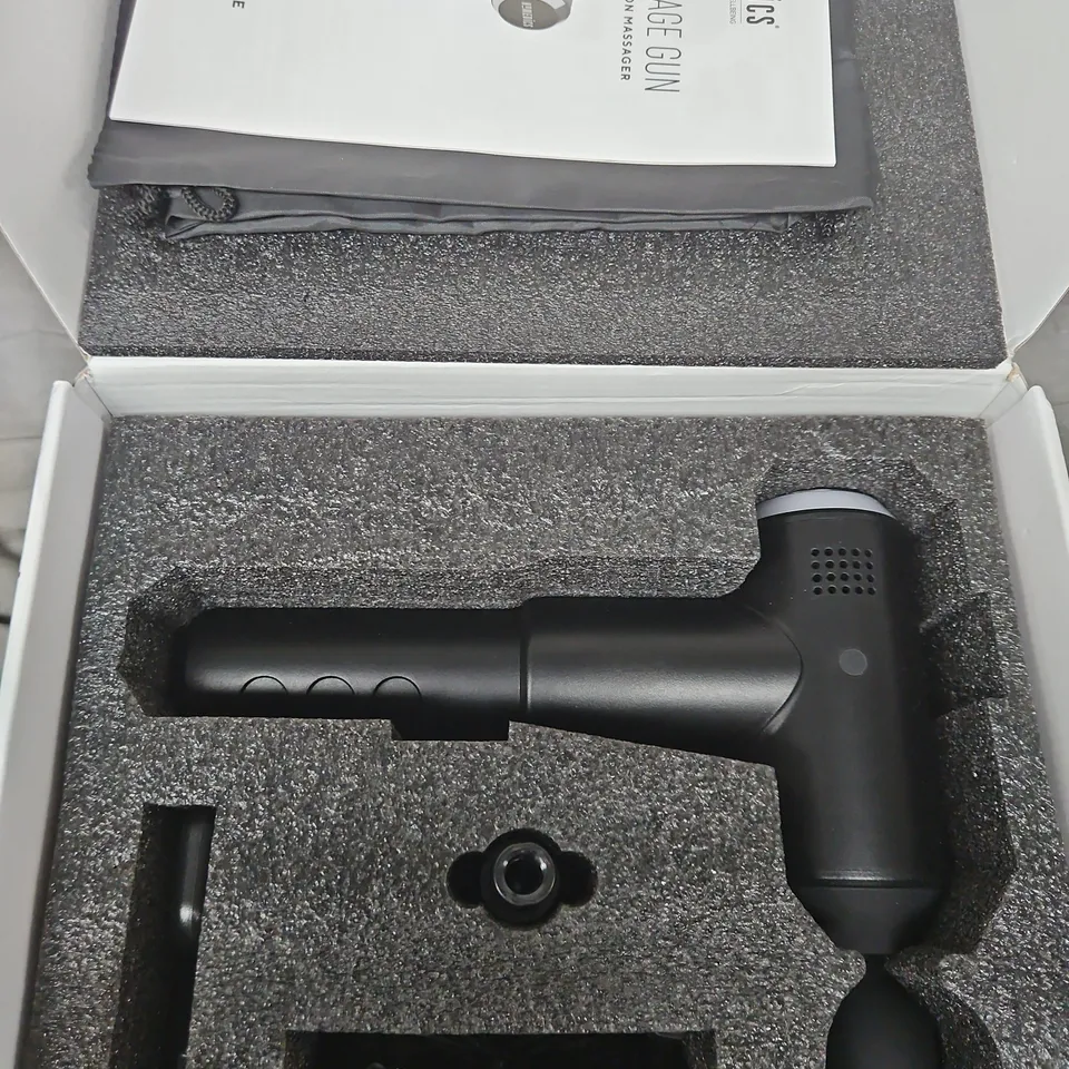 HOMEDICS PHYSIO MASSAGE GUN - DEEP TISSUE PERCUSSION MASSAGER 