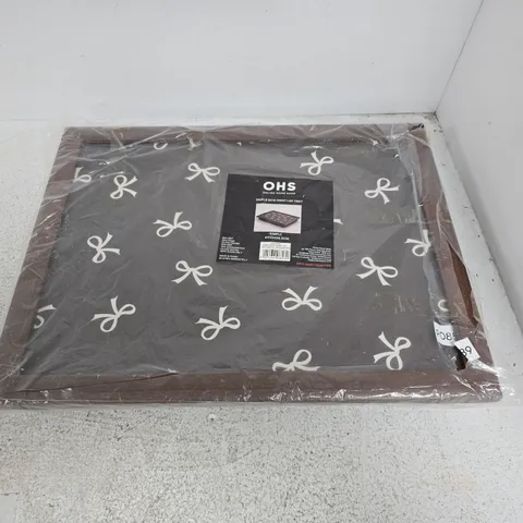 BAGGED OHS SIMPLE BOW PRINT LAP TRAY – BOW THEME