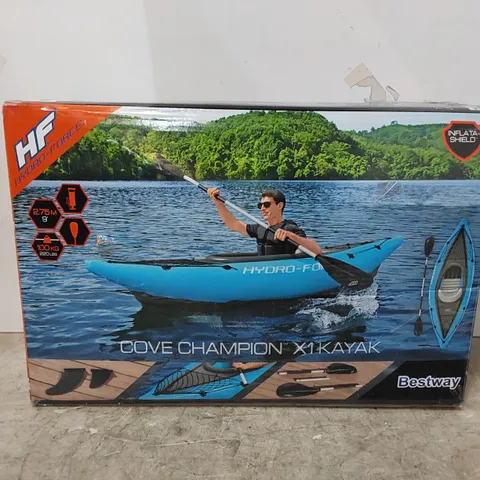 BOXED COVE CHAMPION 1 PERSON INFLATABLE KAYAK (1 BOX)