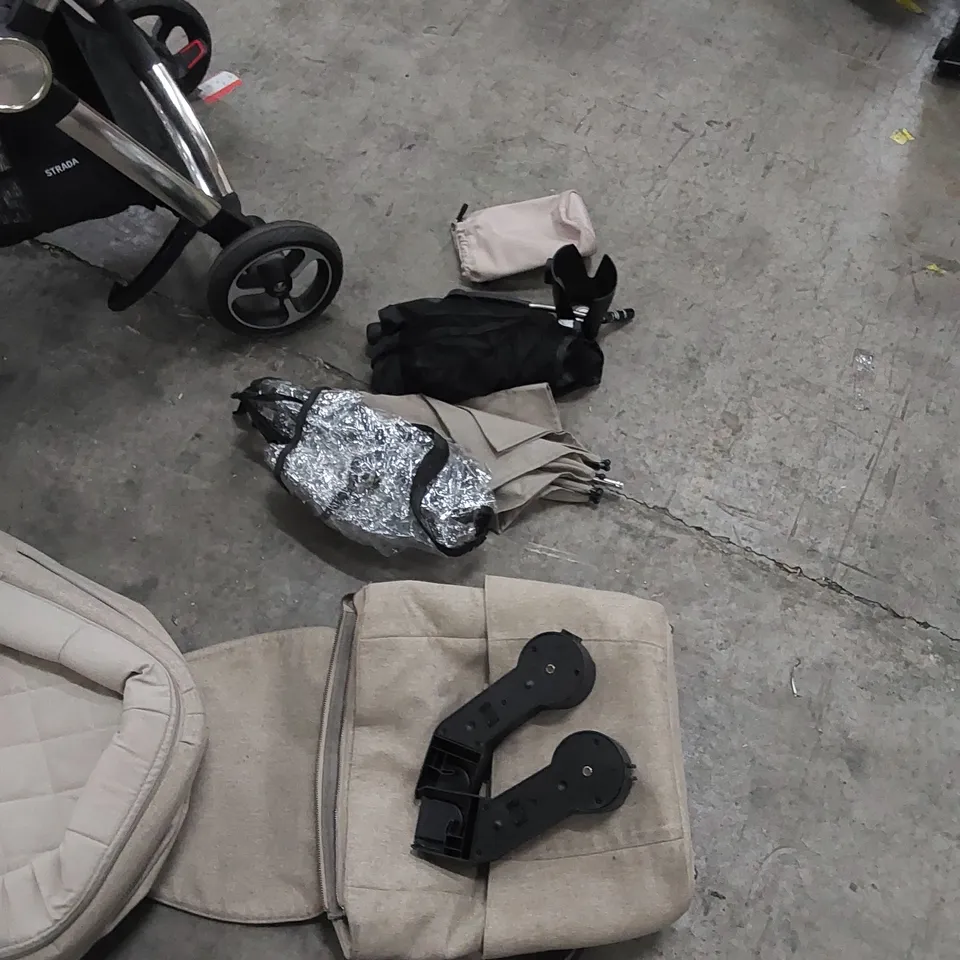 MAMAS AND PAPAS STRADA TRAVEL SET NATURAL FABRIC 