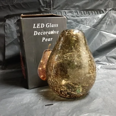 DAVID FISCHHOFF LED GLASS DECORATIVE PEAR
