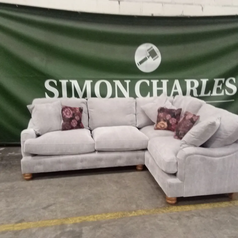 MILLIE FABRIC DOUBLE ARM CORNER GROUP SOFA