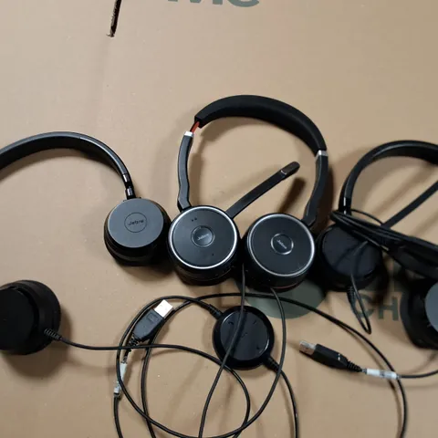 LOT OF 3 UNBOXED JABRA WIRED HEADSETS