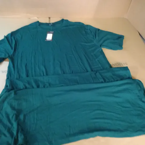 NEW LOOK GREEN T-SHIRT MIDI DRESS - UK 18
