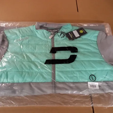BAGGED DRUIDS GOLF BLOQUE FIT JACKET IN MINT/GREY - L