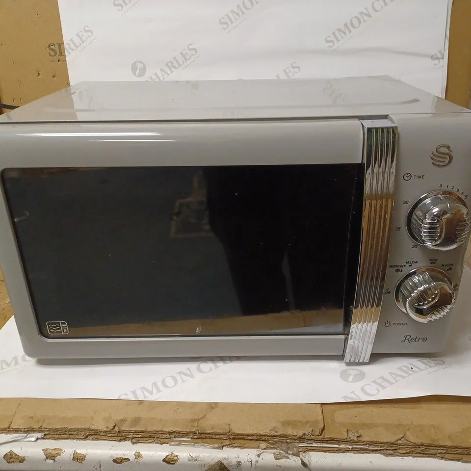 SWAN RETRO 20L DIGITAL MICROWAVE - GREY