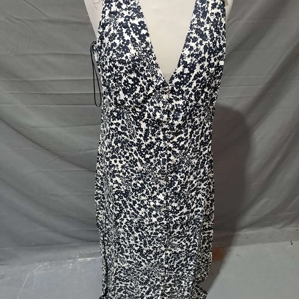 NOBODY'S CHILD CLIO MIDI DRESS IN MULTI DITSY FLORAL SIZE 12