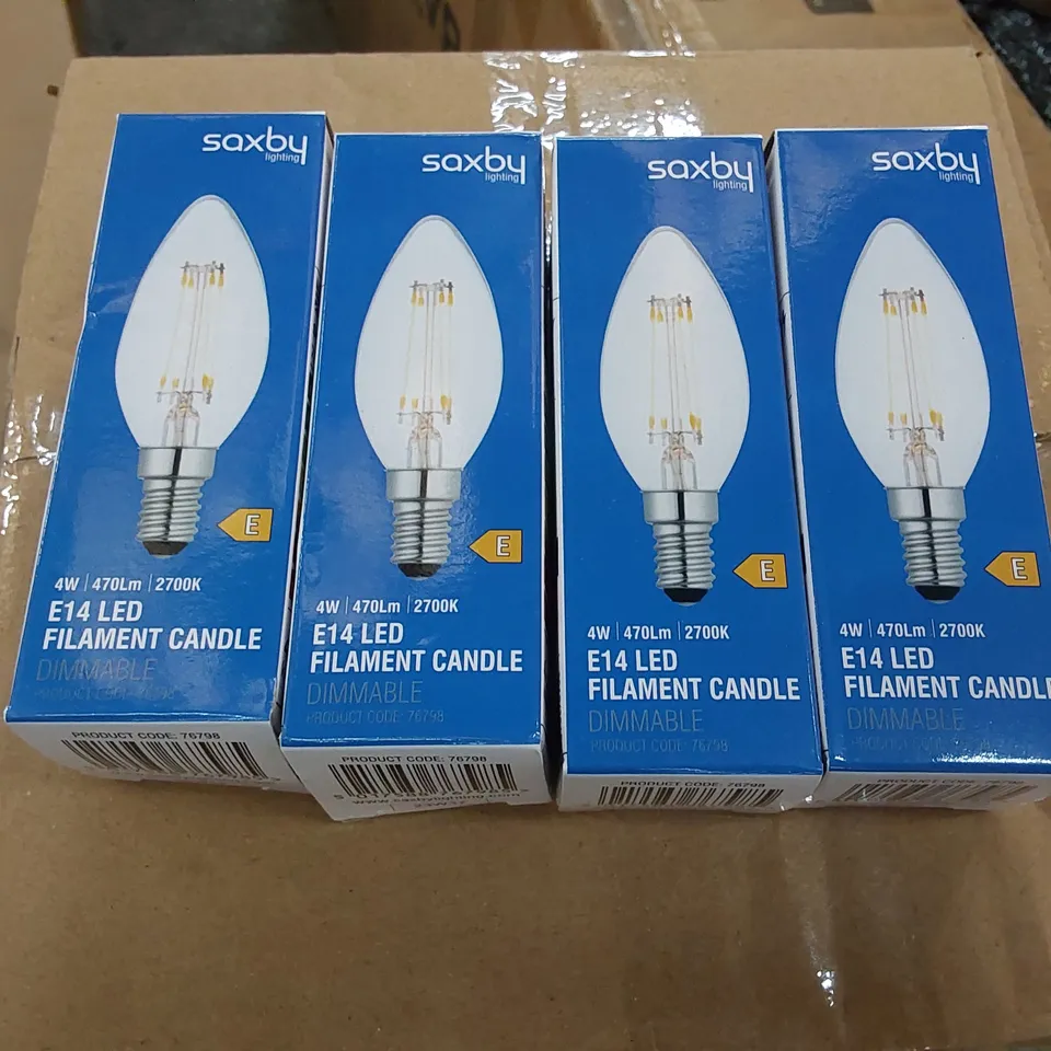 BOXED 4W DIMMABLE LED VINTAGE CANDLE BULBS - SET OF 4