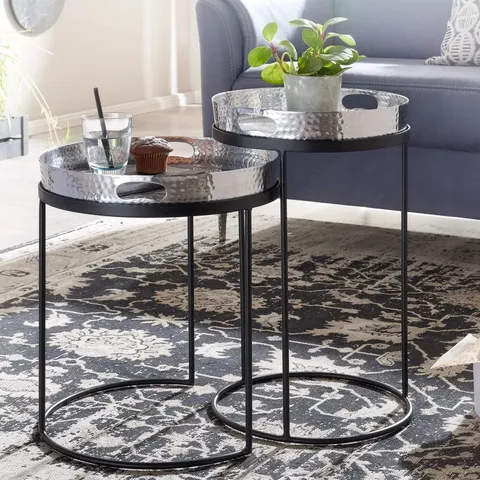 BOXED FLAXTON LIVING ROOM TABLE SET