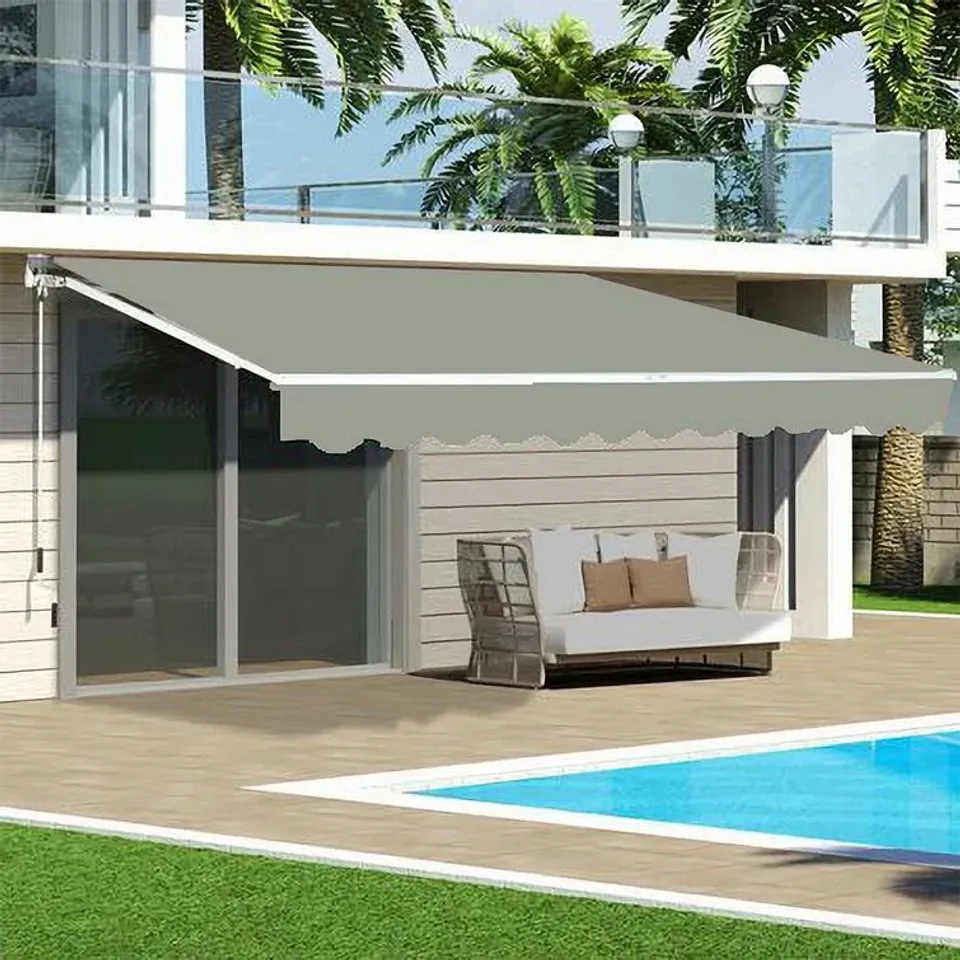 BOXED JEANETTE RETRACTABLE PATIO AWNING 