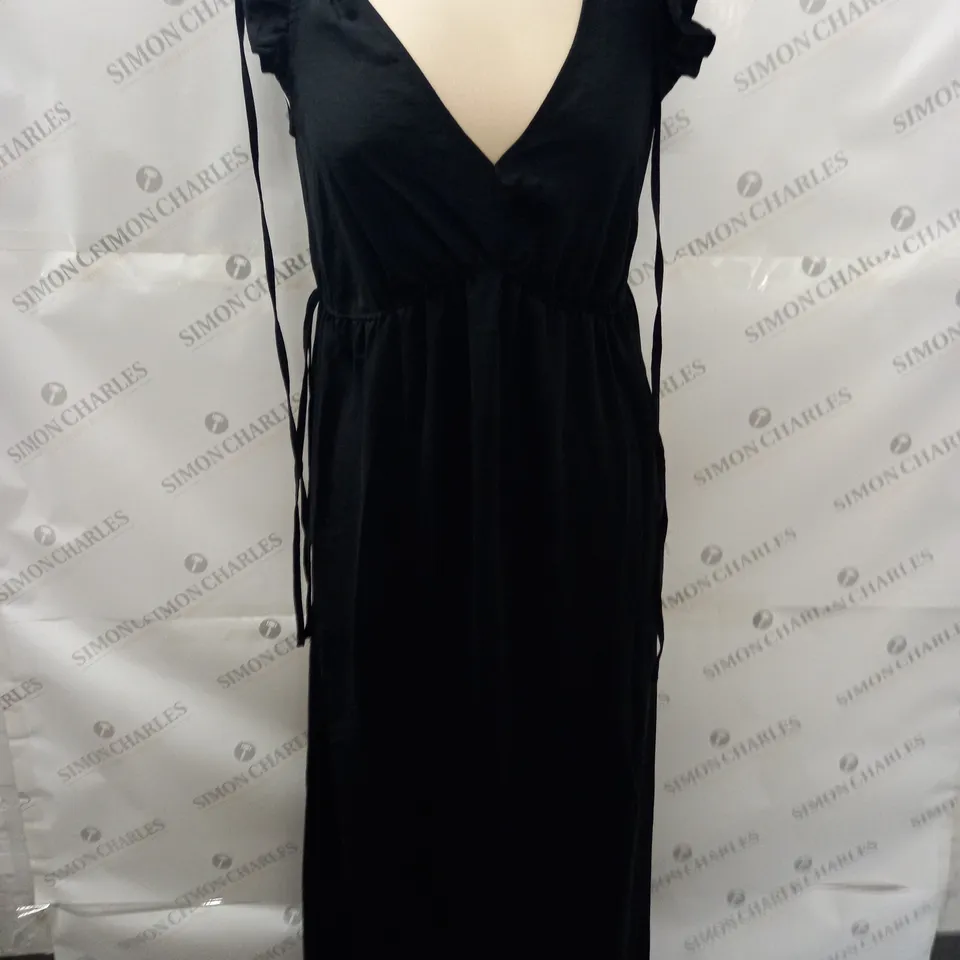 MAISON DE NIMES BLACK V-NECK DRESS - S