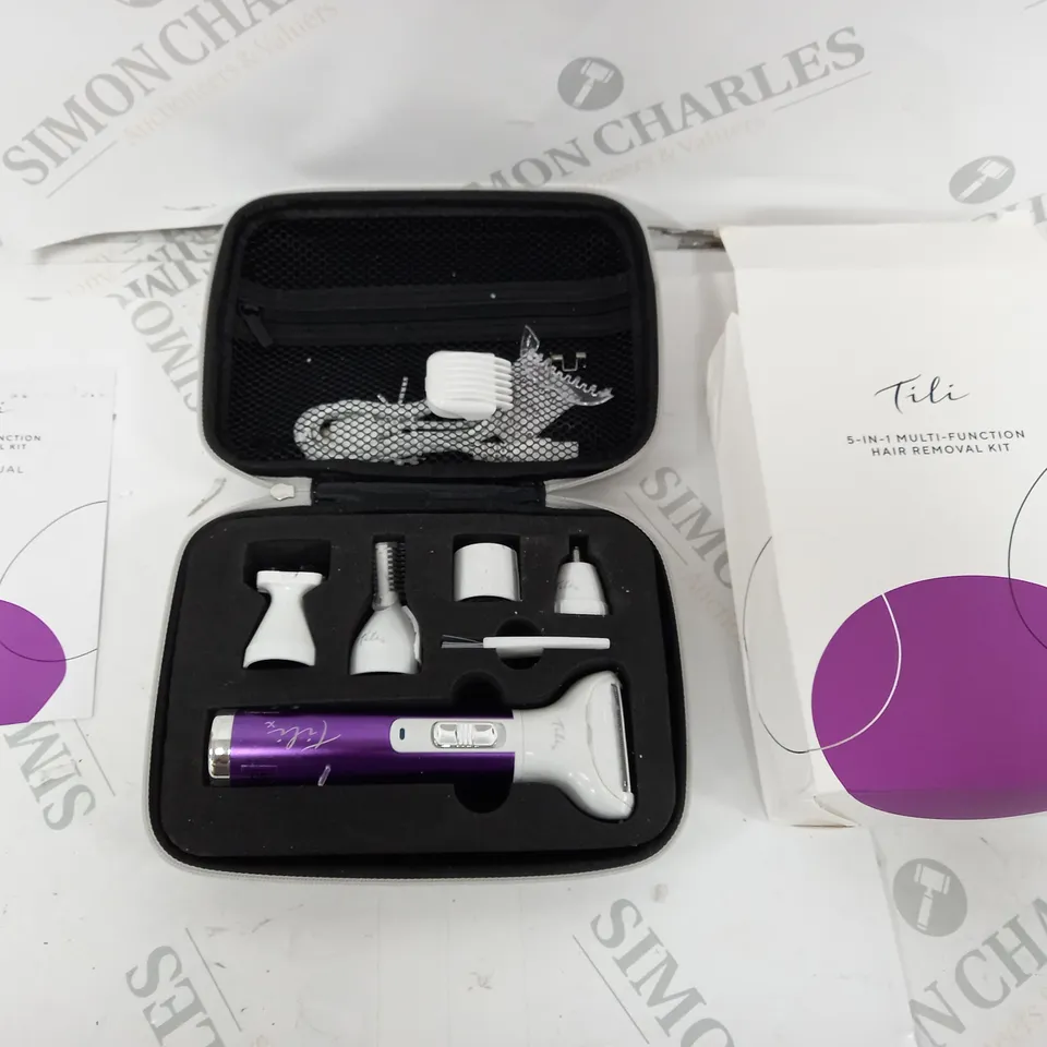 TILI 5-IN-1 MULTI-FUNCTION HAIR REMOVAL KIT - PURPLE