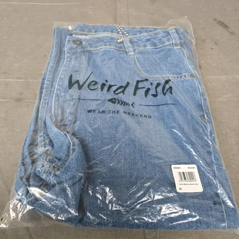 UK 20 WEIRD FISH CORINE WIDE LEG DENIM JEANS
