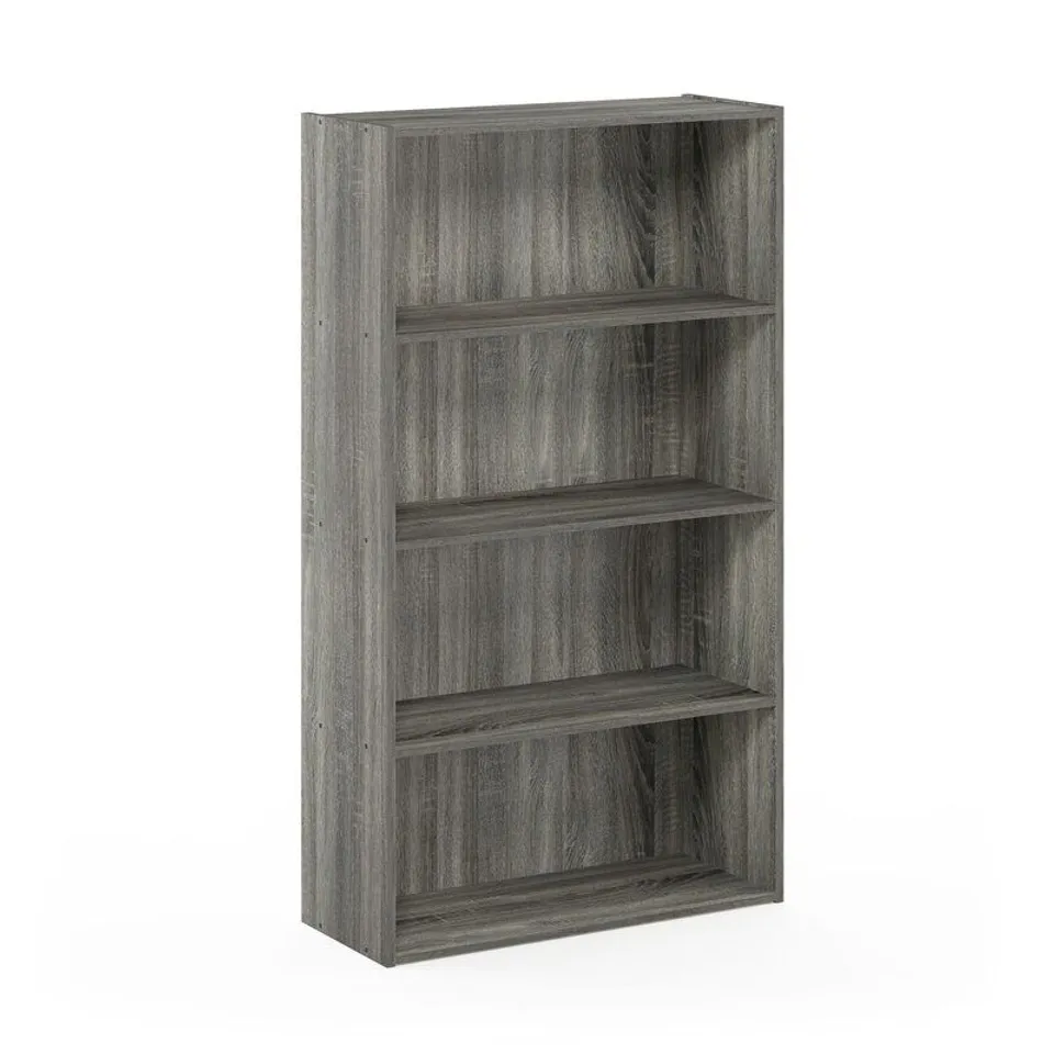 BOXED 5 TIER BOOKCASE - FRENCH OAK GREY 