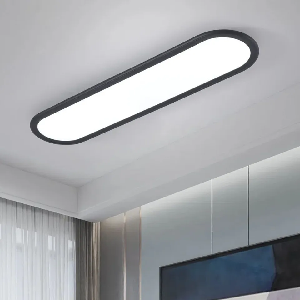 BOXED GRACIOUS 1 - LIGHT 70CM SIMPLE RECTANGLE ACRYLIC LED FLUSH MOUNT 