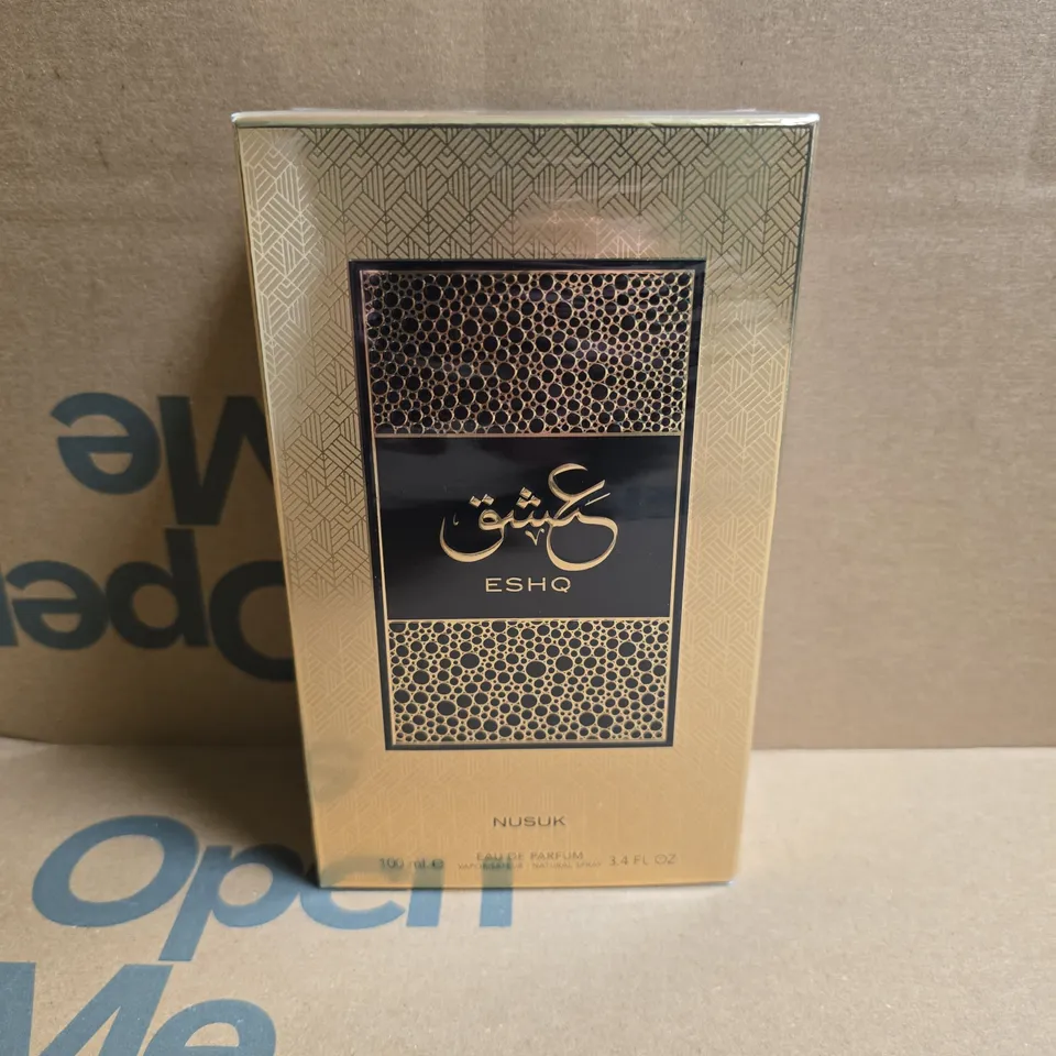 6 BOXED AND SEALED NUSUK ESHQ EAU DE PARFUMS (6X100ML)