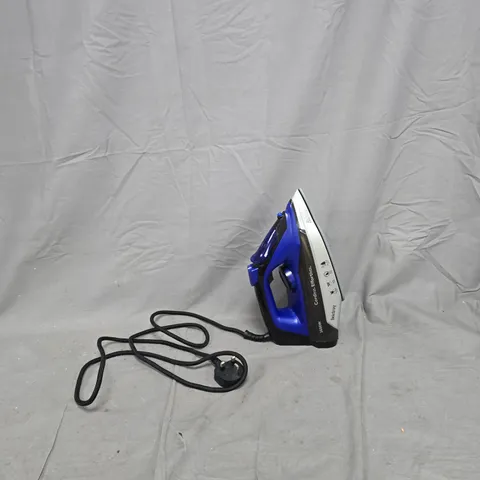 CORDED STEAM IRON – BLUE AND BLACK