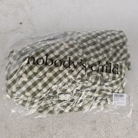 BAGGED NOBODY'S CHILD BROOKE TOP IN GREEN SIZE UK 12