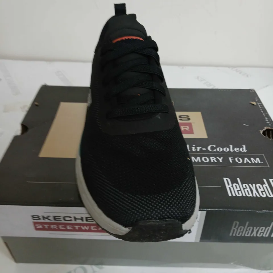 SKETCHERS GOGAMAT MENS BLACK TRAINERS UK 9