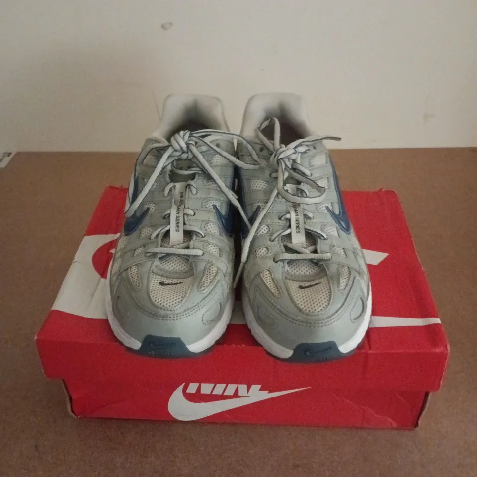 BOXED PAIR OF NIKE P-6000 TRAINERS IN VAST GREY - UK 6