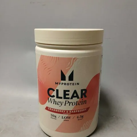 MY PROTEIN - CLEAR WHEY PROTEIN - WHEY PROTEIN - CRANBERRY & RASPBERRY