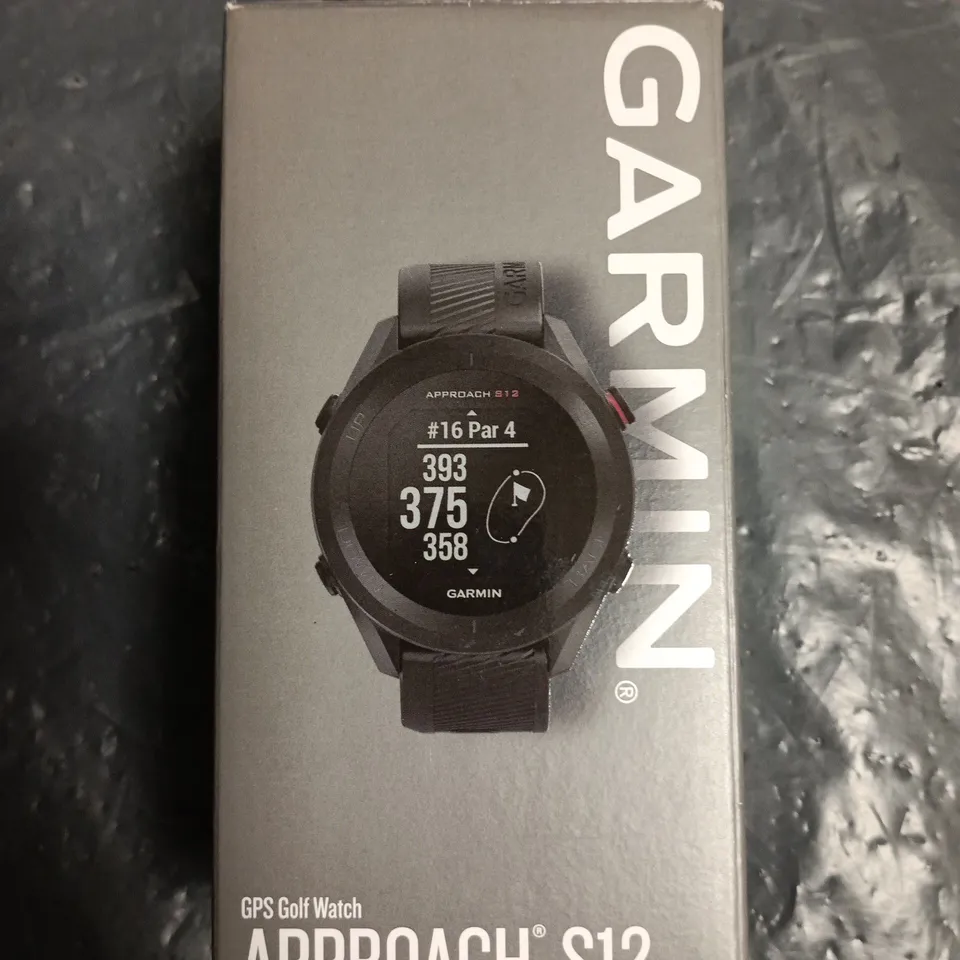 GARMIN APPROACH S12 GPS GOLF WATCH – BOXED