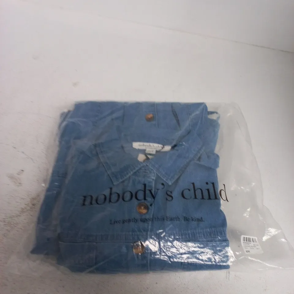 NOBODY'S CHILD CALEB DENIM SHIRT DRESS – MID WASH, UK 8