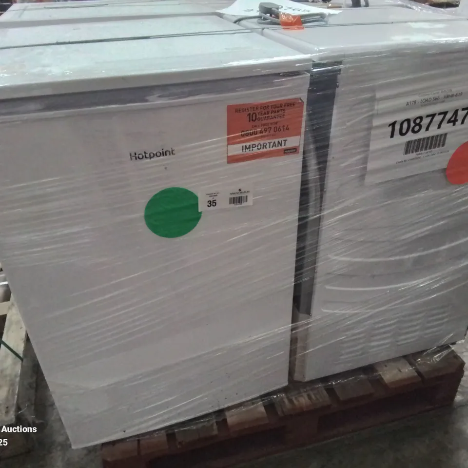 PALLET OF APPROXIMATELY 4 UNPROCESSED RAW RETURN WHITE GOODS TO INCLUDE;