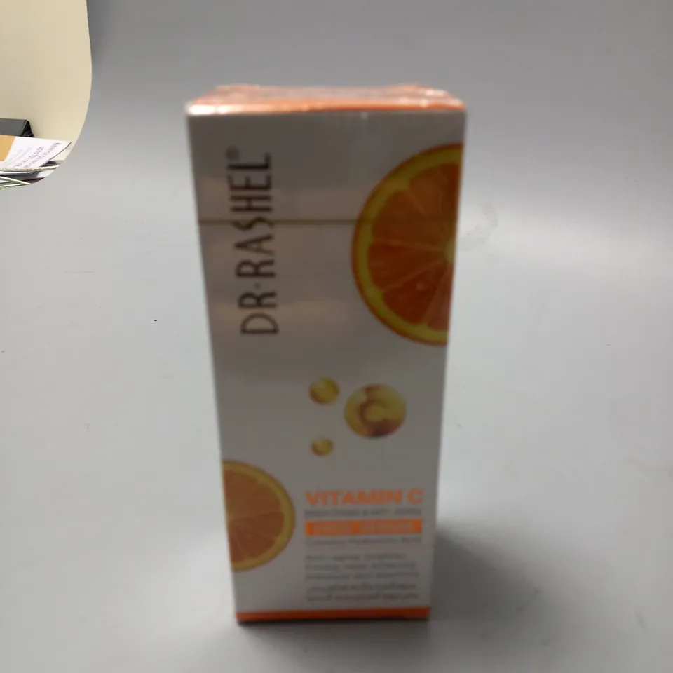 SEALED  DR RASHEL VITAMIN C FACE SERUM - HYALURONIC ACID, BRIGHTENING, ANTI WRINKLE AND ANTI AGING, DARK CIRCLE, FINE LINES AND SUN DAMAGE – RESTORE&BOOST FACE SERUM- 1.69 OZ