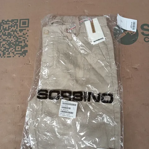 SORBINO LINEN COLLECTION BEIGE TROUSERS – UK 32 (EUR 32)