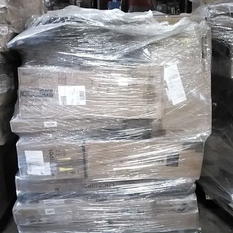 PALLET OF ASSORTED PRODUCTS AND HOUSEHOLD GOODS TO INCLUDE;CORNER BRACKET,LAUNDRY HAMPER,SIDE TABLE