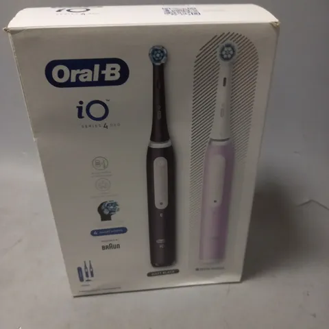 BOXED ORAL-B BRAUN IO SERIES 4 DUO ELECTRIC TOOTBRUSH