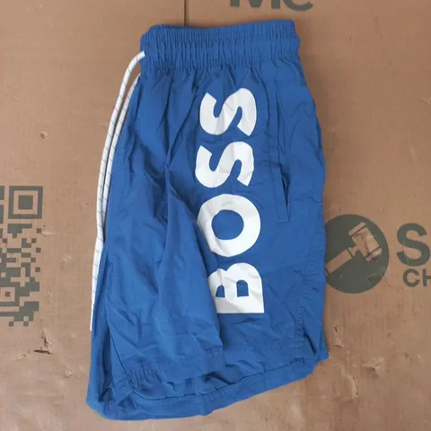 BOSS SHORTS IN BLUE SIZE MEDIUM