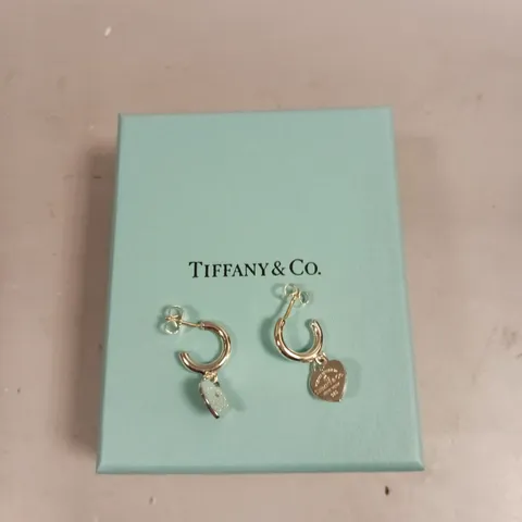 TIFFANY & CO HEART DROP EARRINGS