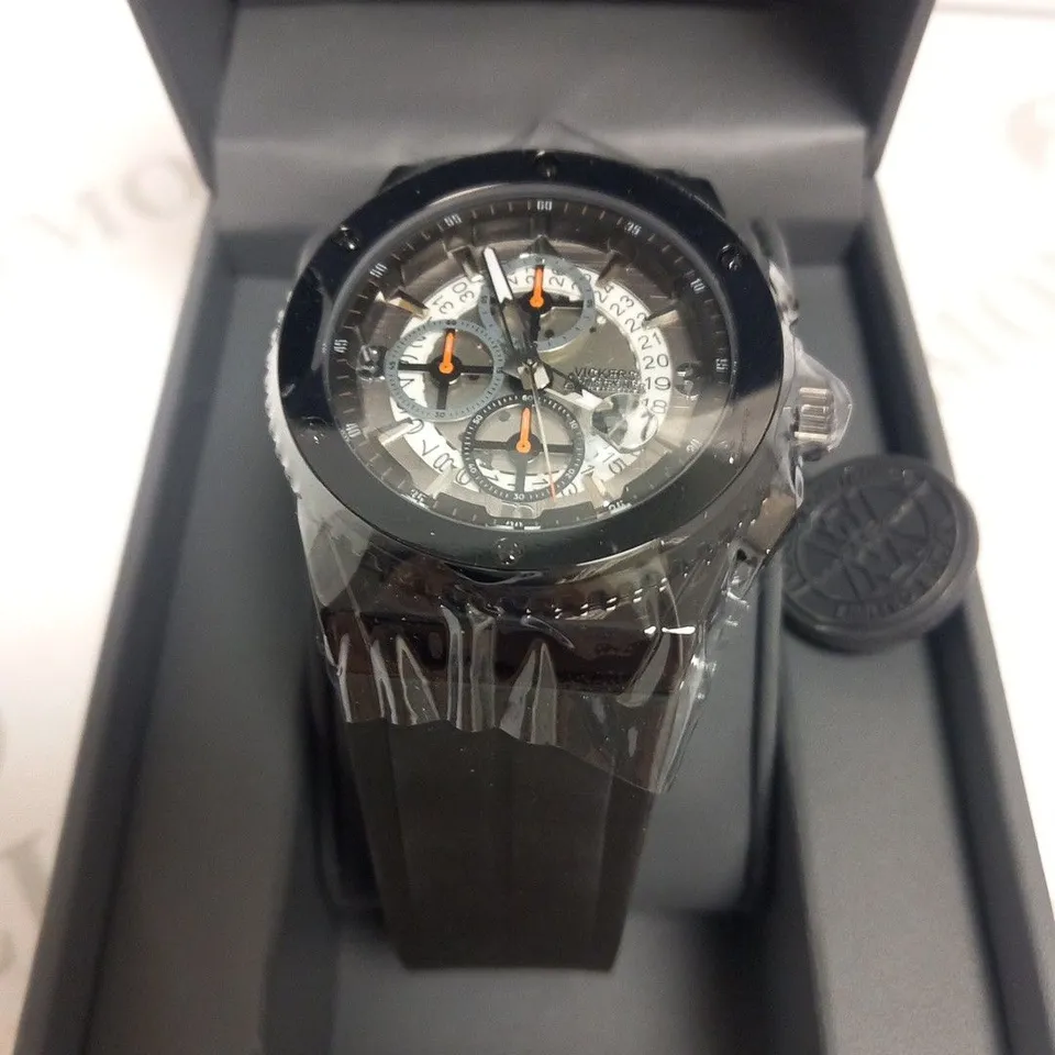 VICKERS ARMSTRONGS LIMITED EDITION HAND ASSEMBLED NAVITIMER BLACK RRP £495