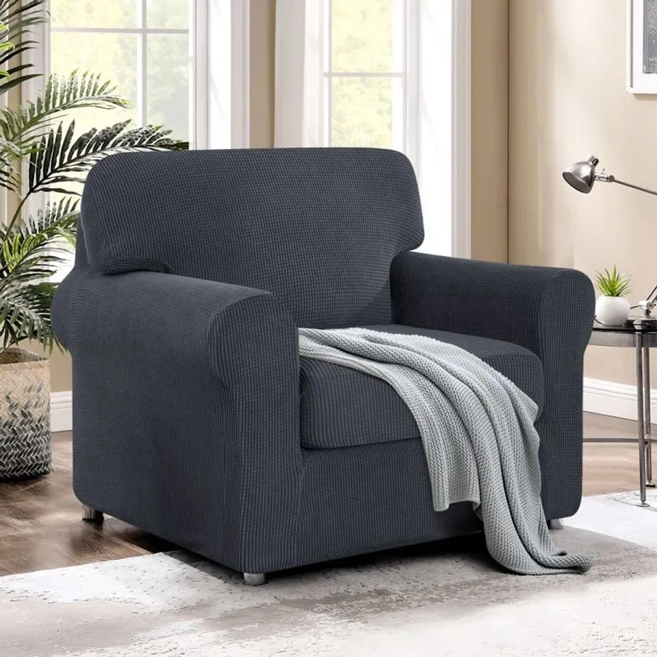STRETCH ARMCHAIR COVER GREY