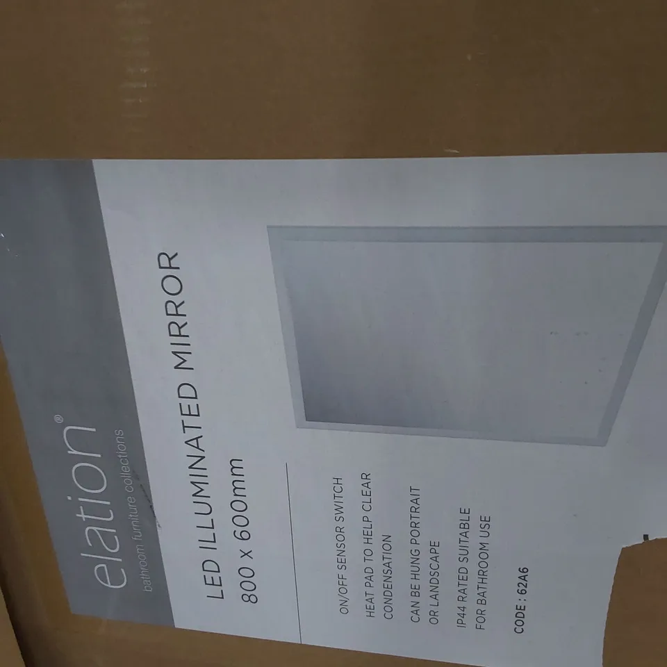 BOXED ELATION LED ILLUMINATED MIRROR 600 × 800mm