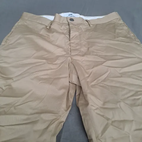 SPOKE SHARPS TAN SMART TROUSERS - W 33 