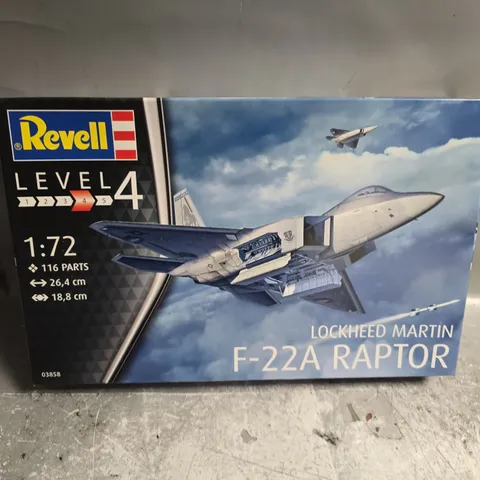 REVELL LEVEL 4 - LOCKHEED MARTIN F-22A RAPTOR - 1:72