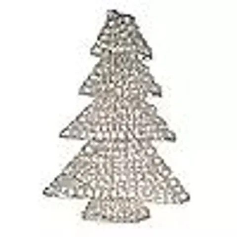 FESTIVE INDOOR/OUTDOOR PRE LIT 60CM MICRODOT TREE SILVER