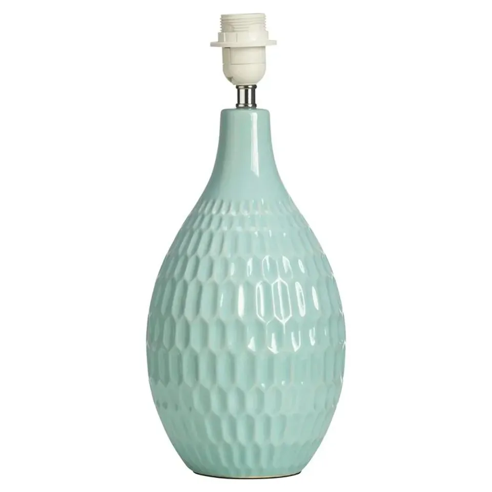 BOXED PITTSBURGH CERAMIC TABLE LAMP BASE - LIGHT BLUE (1 BOX)