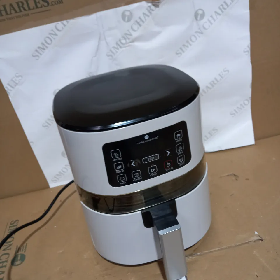COOK'S ESSENTIALS 4.0L AIR FRYER WITH DIGITAL TOUCHSCREEN & VIEWING SCREEN - COOL GREY