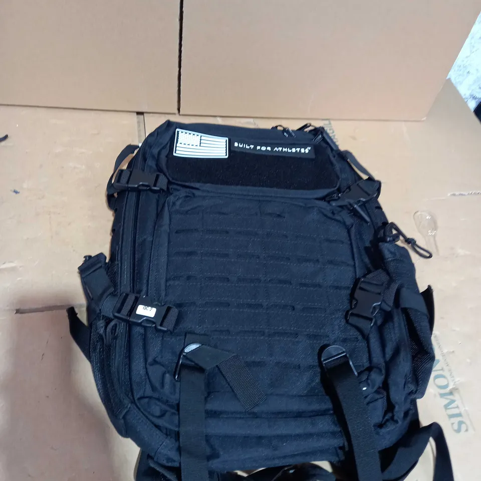BUILT FOR ATHLETES BLACK BACKPACK 