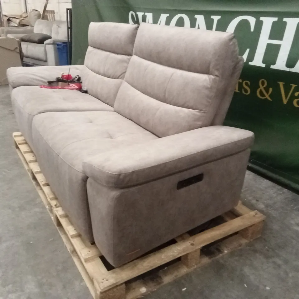 QUALITY DESIGNER 3 SEATER FABRIC ELECTRIC RECLINER SOFA