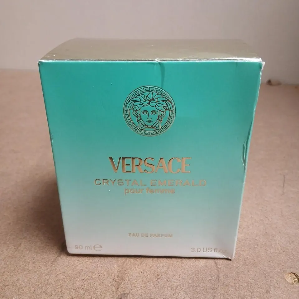 BOXED VERSACE CRYSTAL EMERALD POUR FEMME EAU DE PARFUM 90ML