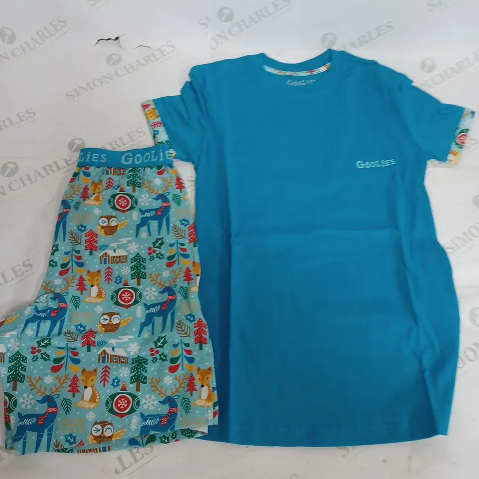 GOOLIES PYJAMAS LAP LAND SHORTS & T-SHIRT - 5-6 YEARS
