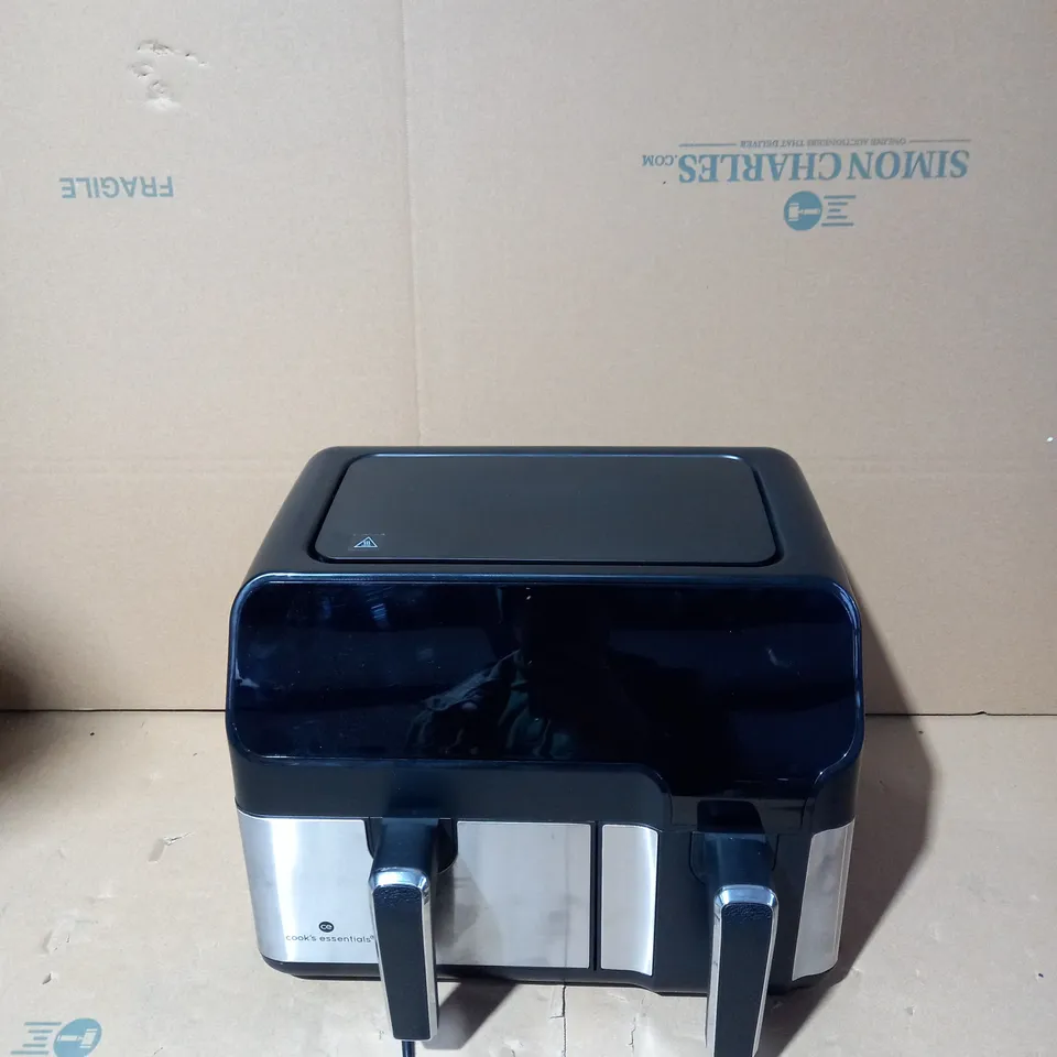 COOK'S ESSENTIALS DUAL AIR FRYER 7.7L